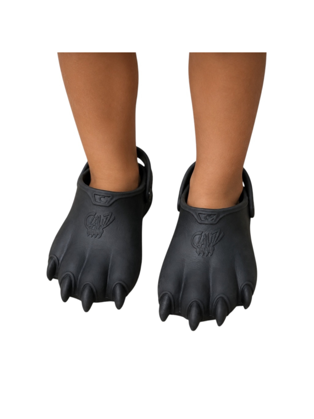Clawz Rare Monster Claw Clogs Kids C13/J1 Black Novelty Costume Slip-On Shoes